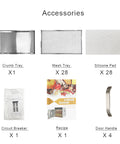 28 Layers Industrial Food Dehydrator  Accessories-127.97 sq.ft Drying Area | Two Large Independent Drying Rooms | Digital Adjustable Timer | Temperature Control | Dryer for Jerky, Herb, Meat, Beef, Fruit and Vegetables